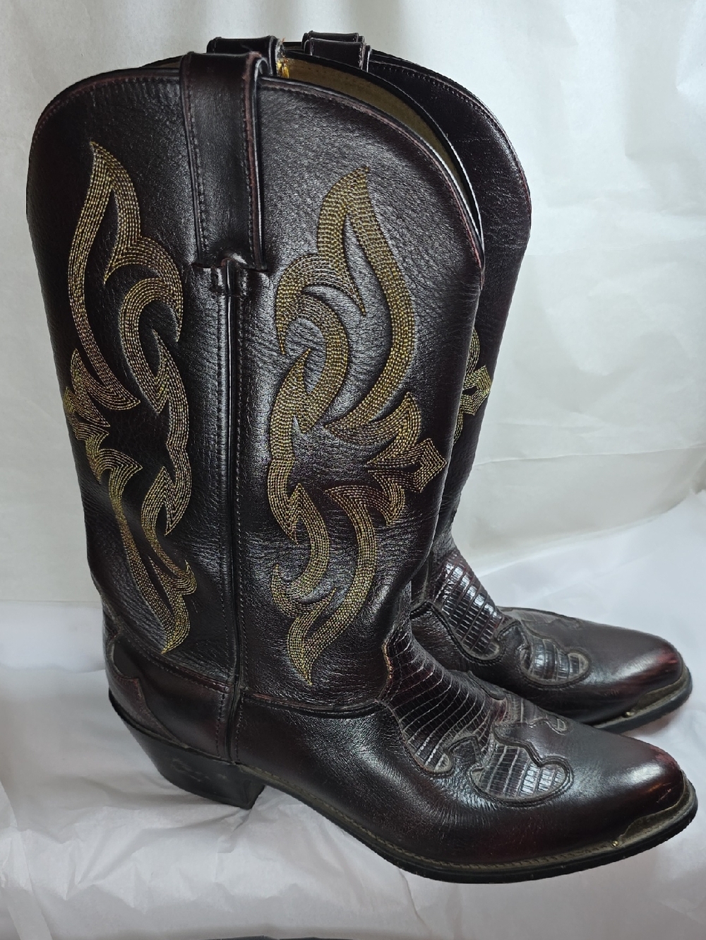 Durango Embroidered Leather Cowboy Boots